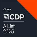 CDP’s “Climate CDP A List 2025” logo.